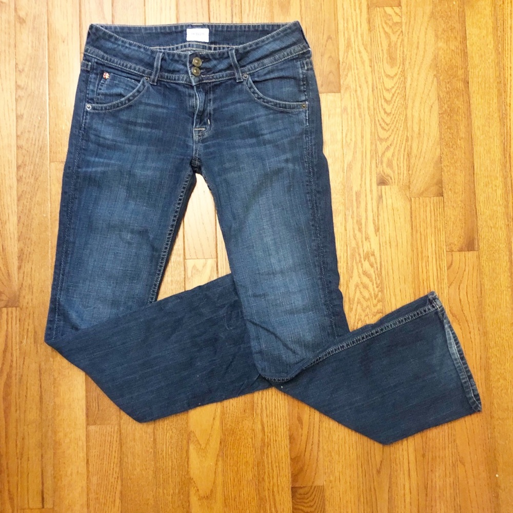 Hudson Signature Boot Cut Jeans Size 28 Dark TRX